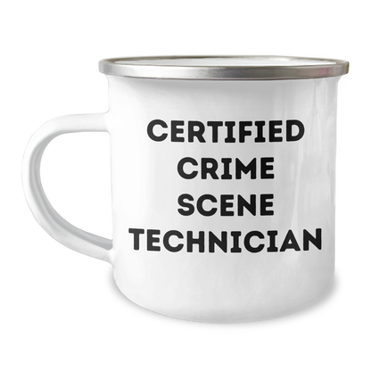 Funny Crime Scene Technician Gifts from Men, Unique Mother's Day Camping Mug for Her - Victory Thru Vision 