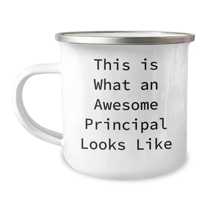 Funny Principal Gifts from Dad, This Is What An Awesome Principal Looks Like, Camping Mug for Father's Day - Victory Thru Vision 