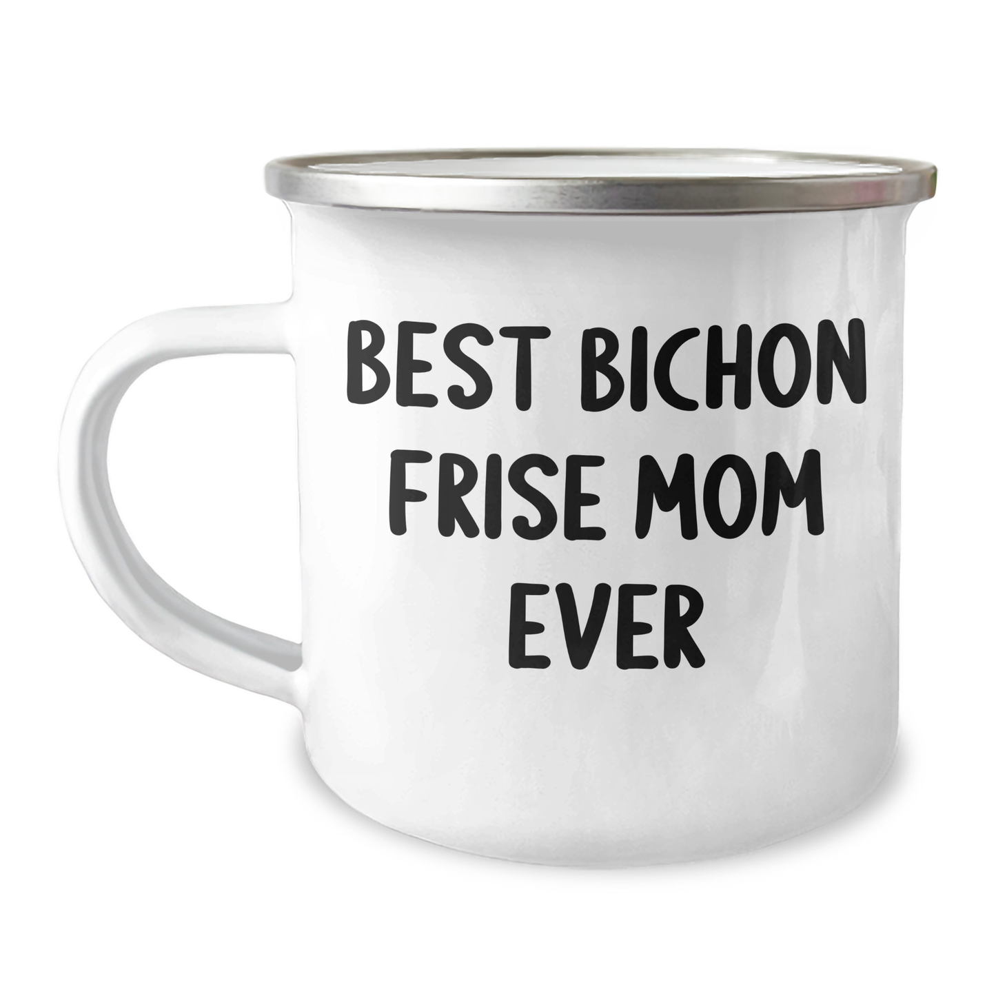 Bichon Frise Dog Lovers Camping Mug Funny Quotes Gifts for Dad on Father's Day, Gifts from Mom to Dad - Victory Thru Vision 