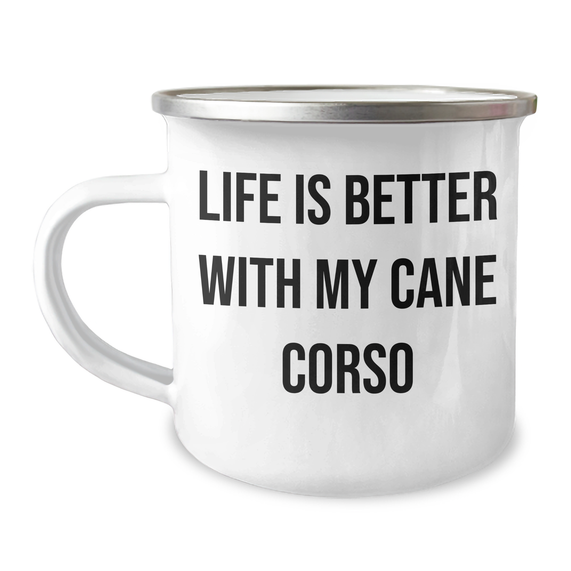 Cane Corso Dog Lovers Funny Quote Gifts from Dad to Men for Father's Day Unique Camping Mug - Victory Thru Vision 