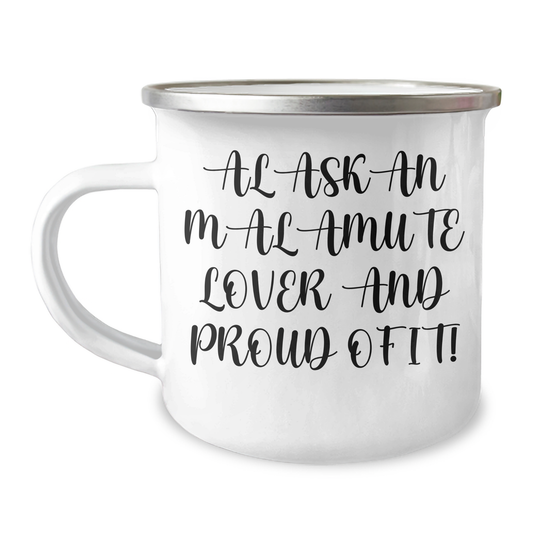 Alaskan Malamute Dog Lover Gifts from Men to Family - Camping Mug for Father's Day, Funny Quote - Image 1