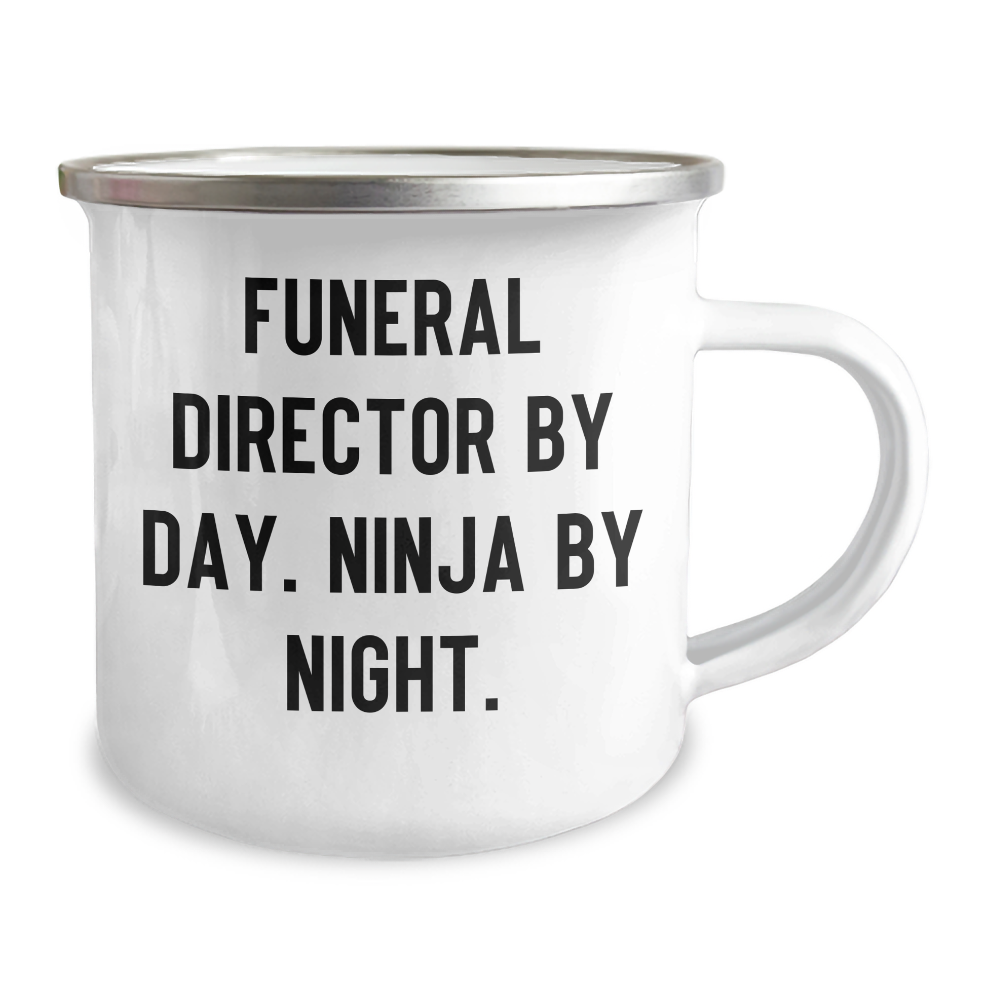 Gifts from Men for Funeral Director By Day. Ninja By Night. - Mother's Day Unique Gifts for Camping Mug - Image 2