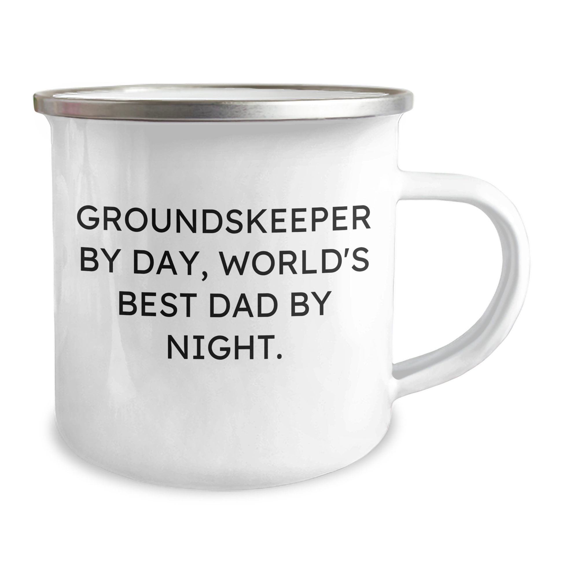 groundskeeper Gifts for Men - Funny Camping Mug, 'groundskeeper by Day, World's Best Dad by Night.' Quote - Unique Mother's Day Unique Gifts - Image 2
