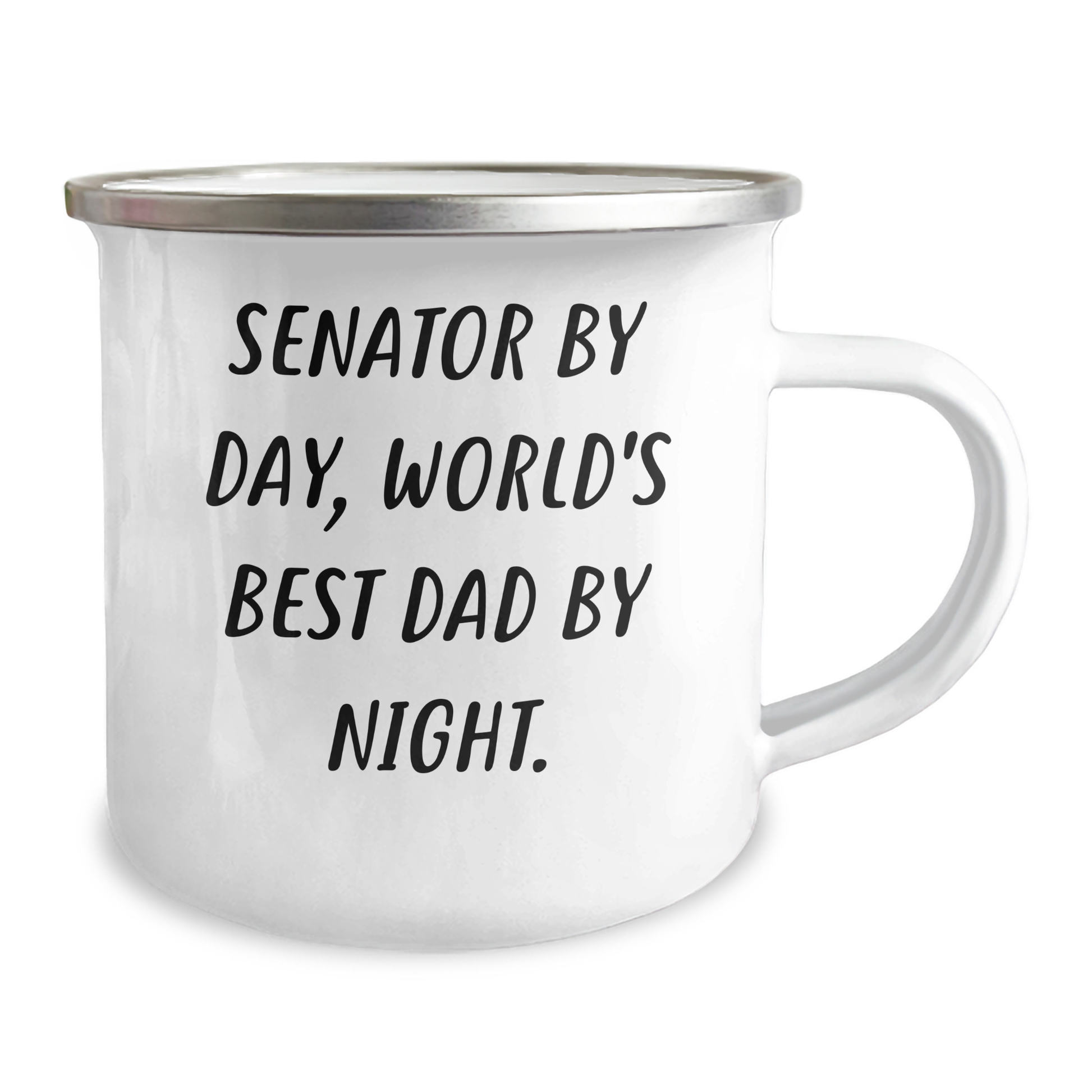 Senator By Day, Fun Dad By Night, 12 oz Camping Mug Gifts from Friends on Mother's Day - Unique Senator Gifts for Senator - Image 2