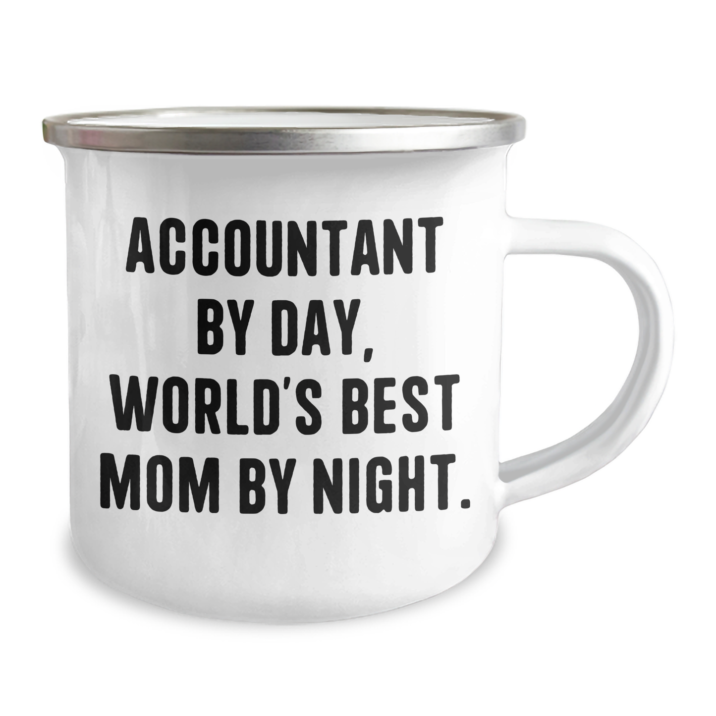 Accountant's Humor Camping Mug, Funny Gifts from Mom to Dad for Father's Day, Unique Present for World's Best Accountant - Victory Thru Vision 