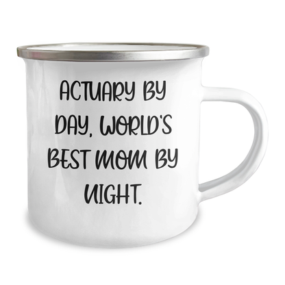 Actuary Gifts, Funny Quote Mug, Camping Mug for Actuary Men, Gifts from Family, Ideal Gift for Actuary Dad on Father's Day - 12 oz Stainless Steel - Victory Thru Vision 