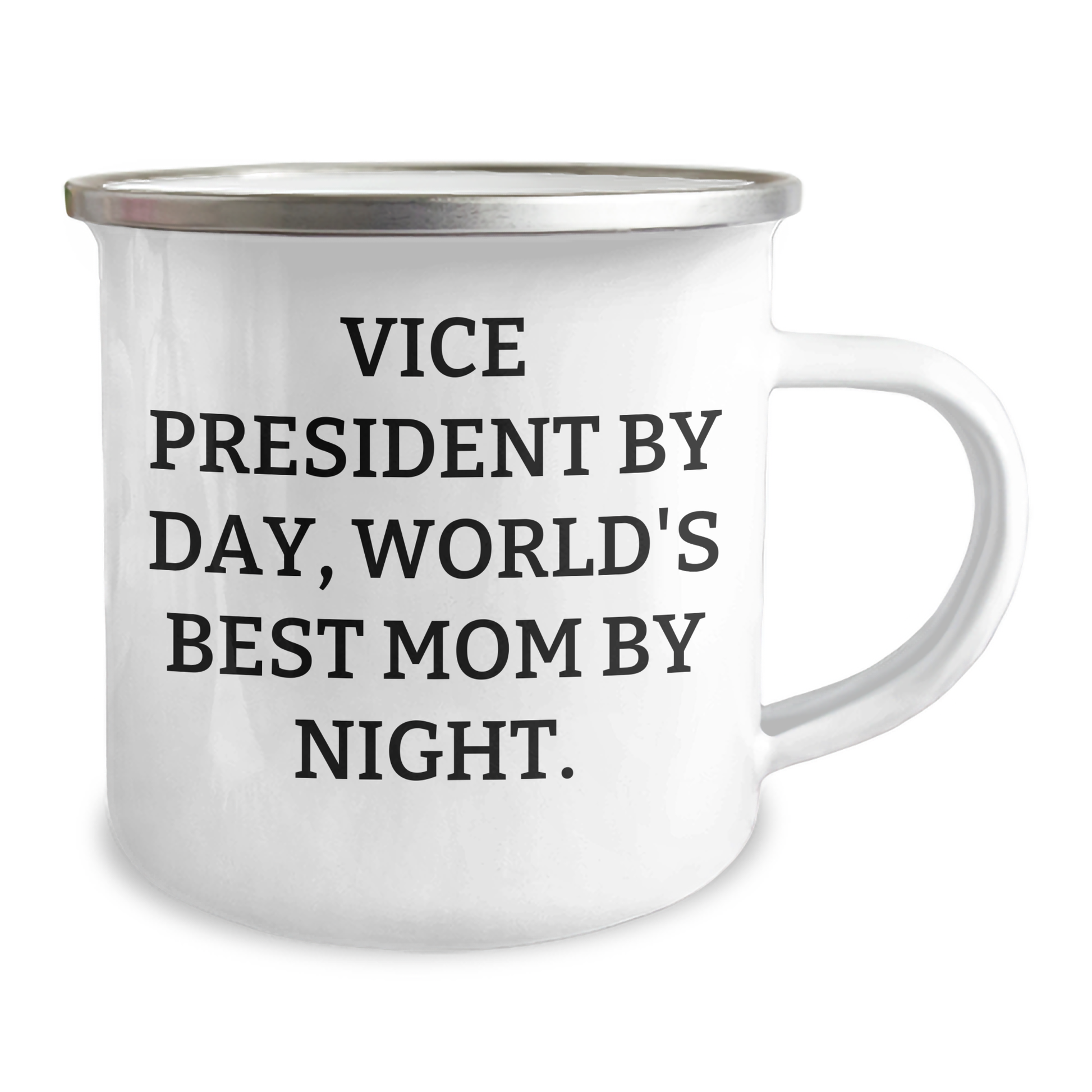 Vice President Gifts from Mom, World's Best Mom By Night - Funny Camping Mug for Men, Perfect for Father's Day, Vice President, 12 oz Capacity - Image 2
