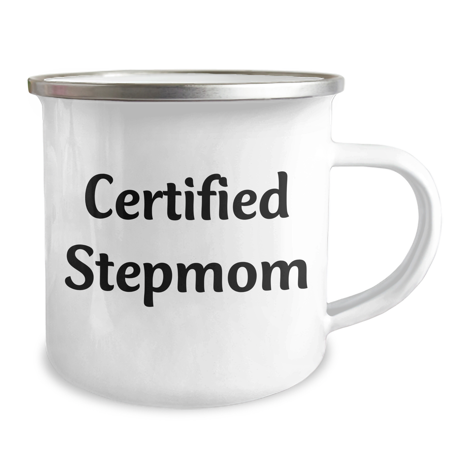 Funny Stepmom Gifts for Her, Certified Stepmom Camping Mug, Father's Day Unique Gifts from Friends, Family, or Coworkers - Victory Thru Vision 