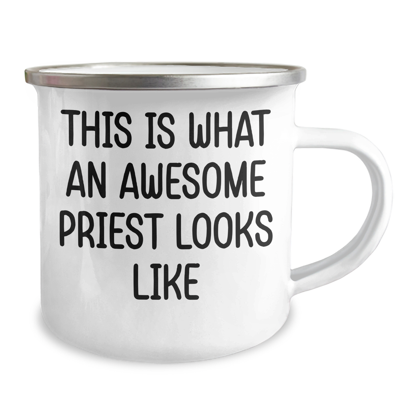 Funny Priest Gifts from Men, Awesome Priest Looks Like, Camping Mug for Father's Day - Image 2