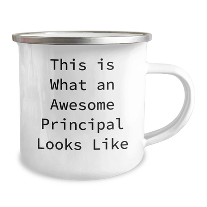 Funny Principal Gifts from Dad, This Is What An Awesome Principal Looks Like, Camping Mug for Father's Day - Victory Thru Vision 