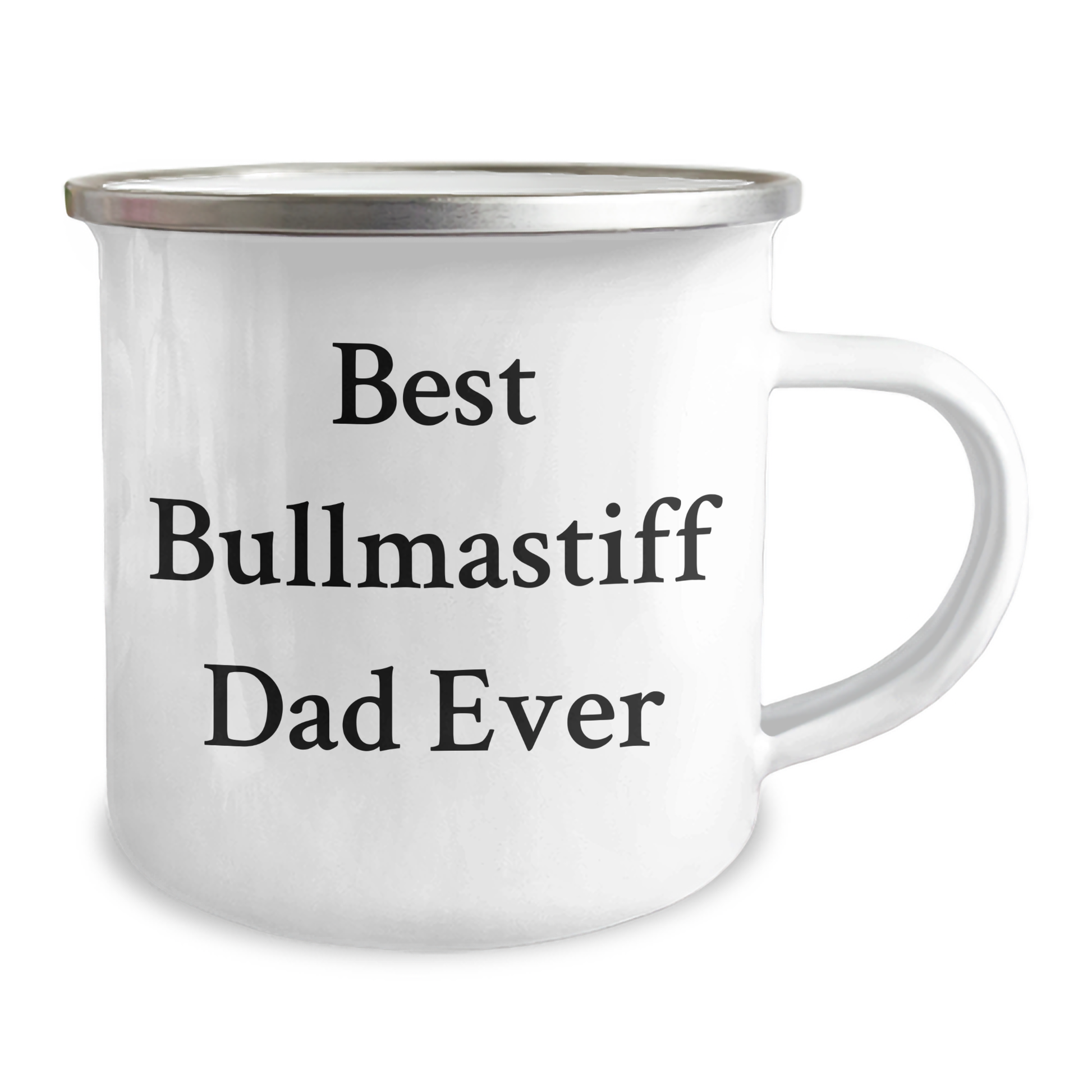 Funny Bullmastiff Dog Dad Gifts from Family, Camping Mug for Best Bullmastiff Dad Ever, Father's Day Unique Gifts - Victory Thru Vision 