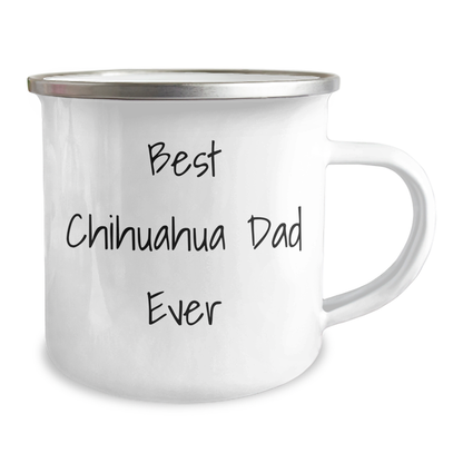 Chihuahua Dog Dad Gifts from Men to Best Dad Ever, Funny Camping Mug for Father's Day - Victory Thru Vision 