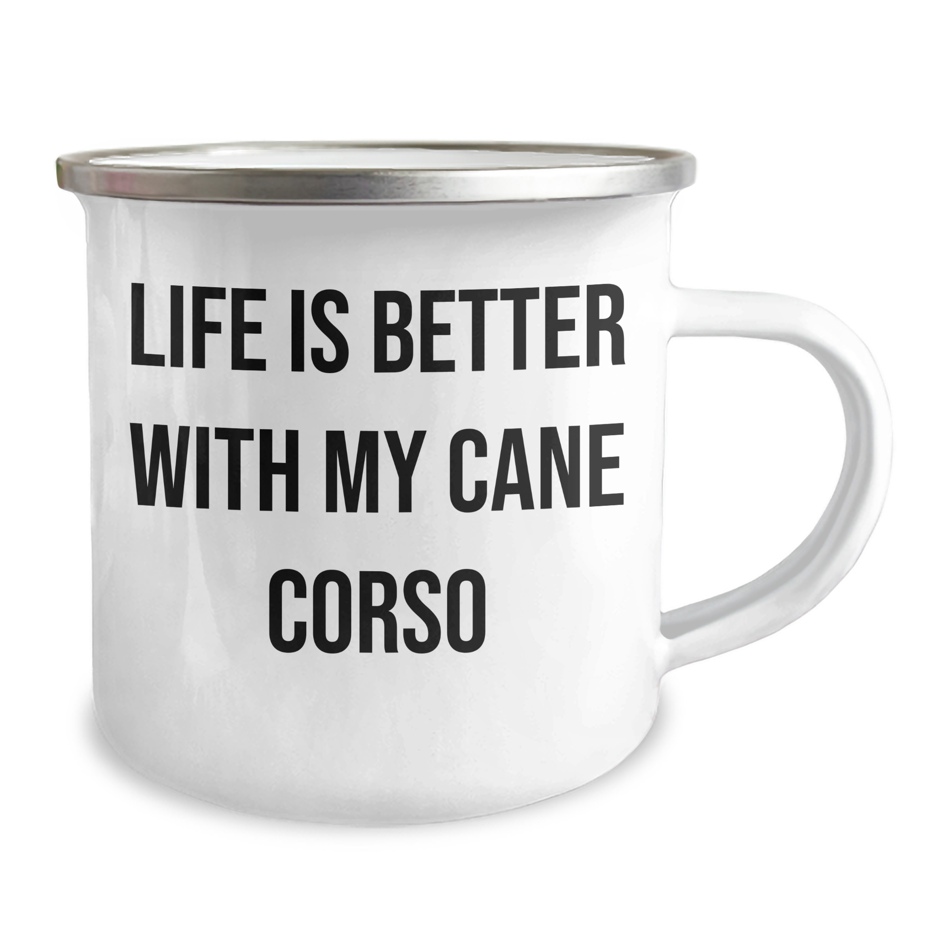 Cane Corso Dog Lovers Funny Quote Gifts from Dad to Men for Father's Day Unique Camping Mug - Victory Thru Vision 