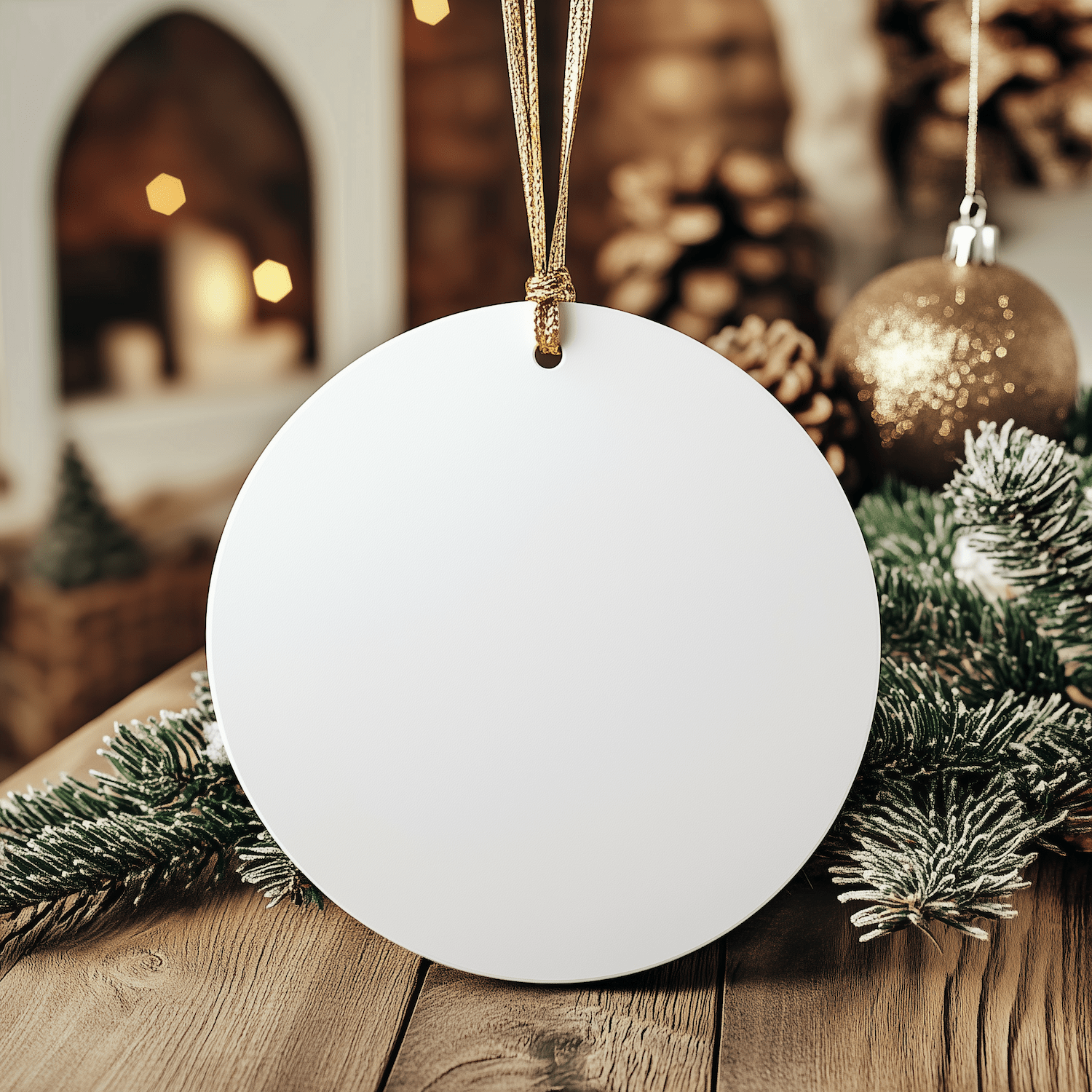 Funny Nanny Gifts from Friends - Certified Nanny Circle Ornament, White, with Inspirational Quote for Nanny, Gifts for Nanny, Christmas Unique Ornaments - Victory Thru Vision