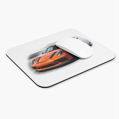 Porsche GT3RS Mouse Pad — Orange Racing Car Desk Pad