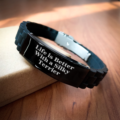 Life Is Better With Silky Terrier Dogs Gifts for Men from Father's Day Unique Silky Terrier Dog Lovers Friends Family - Victory Thru Vision 