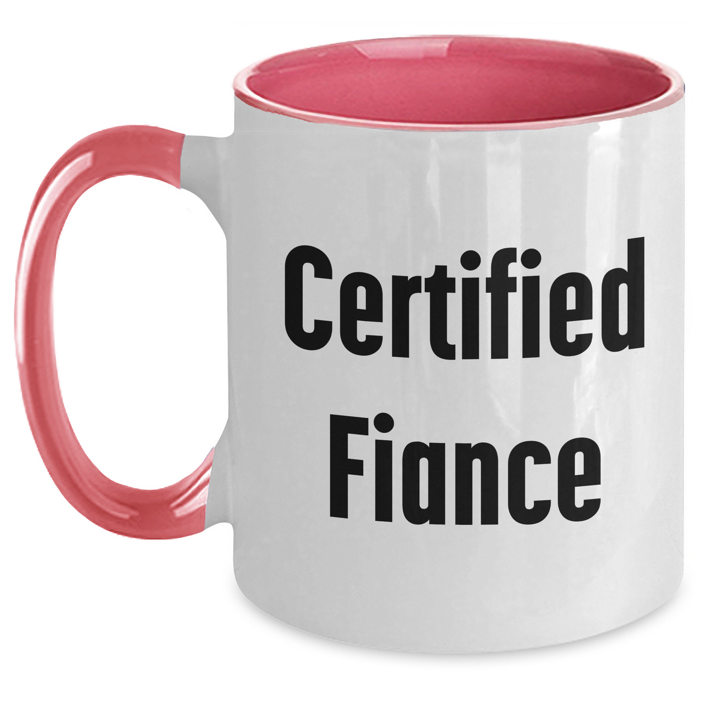 Funny Fiance Gifts from Men to Fiance on Father's Day - Two Tone Coffee Mug with Inspirational Quote - Victory Thru Vision 