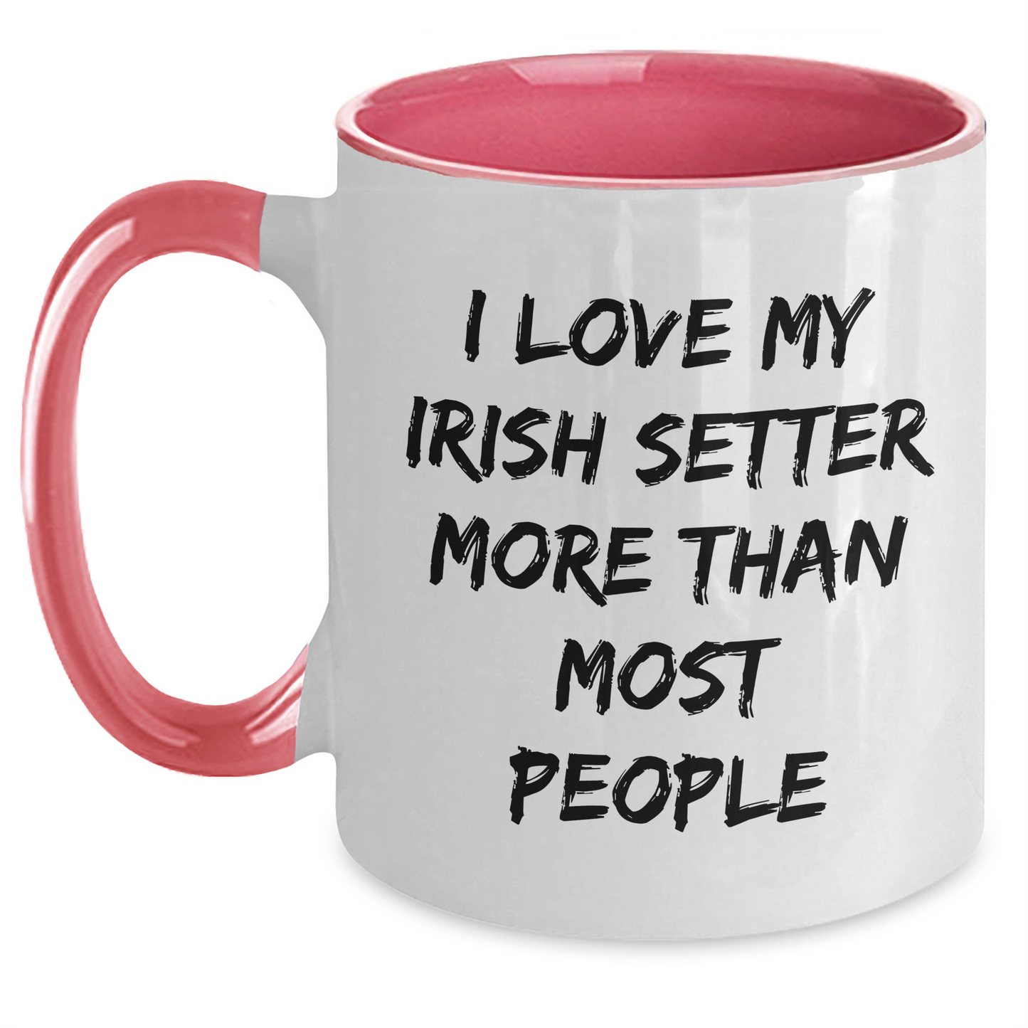 Irish Setter Dog Lovers Funny Gifts from Men to Friends for Father's Day Two Tone Coffee Mug - Main