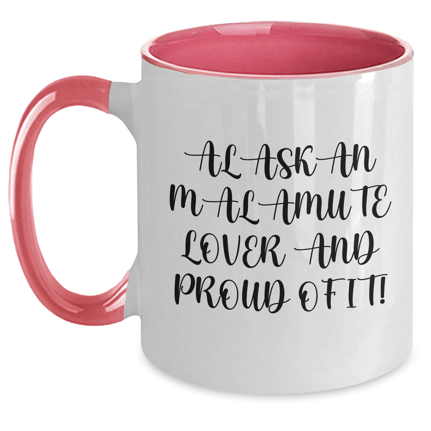 Alaskan Malamute Dog Lover's Funny Gift, Two Tone Coffee Mug for Men, Father's Day Unique Gifts from Friends, 'Alaskan Malamute Lover And Proud Of It!' - Main