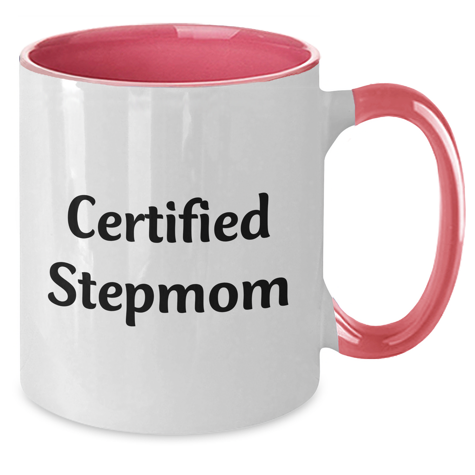 Funny Certified Stepmom Two Tone Coffee Mug Gifts from Men to Stepmom, Stepmom Gifts for Her, Father's Day Unique Gifts for Stepmom - Victory Thru Vision 