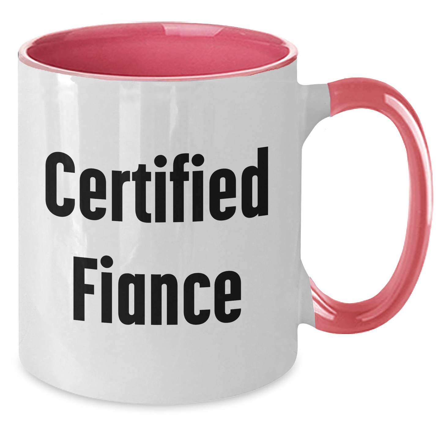 Funny Fiance Gifts from Men to Fiance on Father's Day - Two Tone Coffee Mug with Inspirational Quote - Victory Thru Vision 