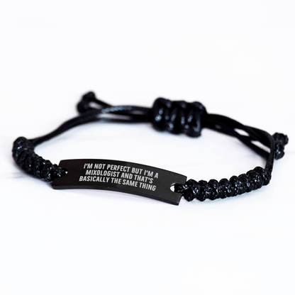 Mixologist Rope Braclet Gifts from Friends for Mother's Day - I'm a Mixologist and That's Basically the Same Thing - Victory Thru Vision 