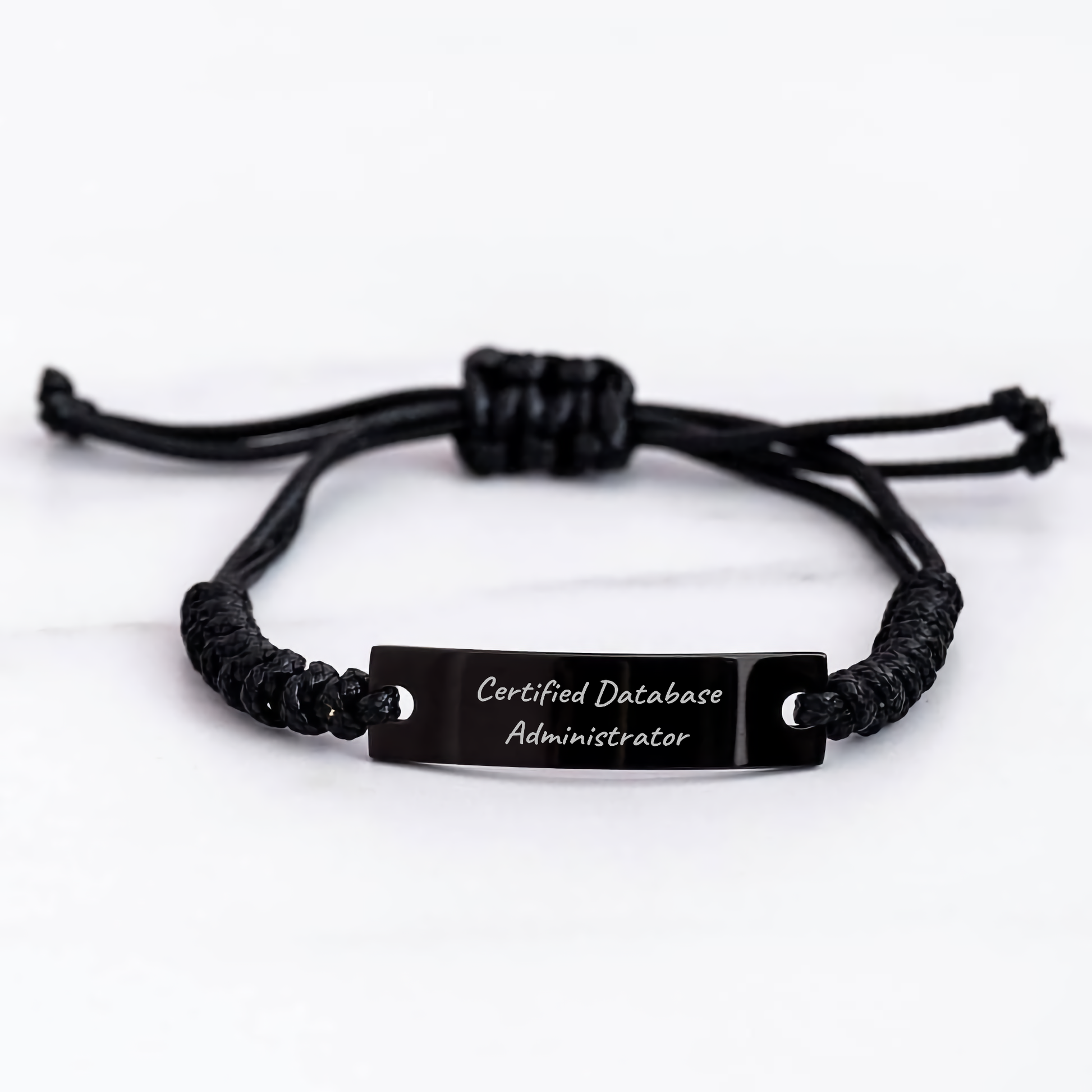 Funny Database Administrator Gifts from Friends - Rope Bracelet for Certified Database Administrator Mom's Day Unique Gifts - Image 3