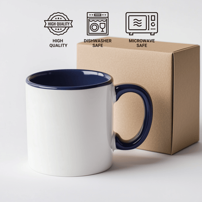 Funny Podiatrist Gifts for Men from World's Best Mom, Two Tone Coffee Mug for Father's Day - Victory Thru Vision
