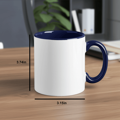 Funny Podiatrist Gifts for Men from World's Best Mom, Two Tone Coffee Mug for Father's Day - Victory Thru Vision