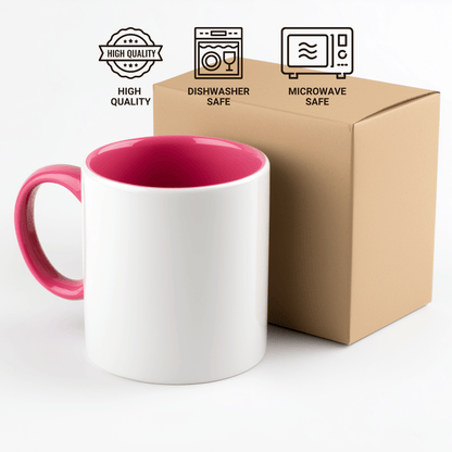 Funny Podiatrist Gifts for Men from World's Best Mom, Two Tone Coffee Mug for Father's Day - Victory Thru Vision