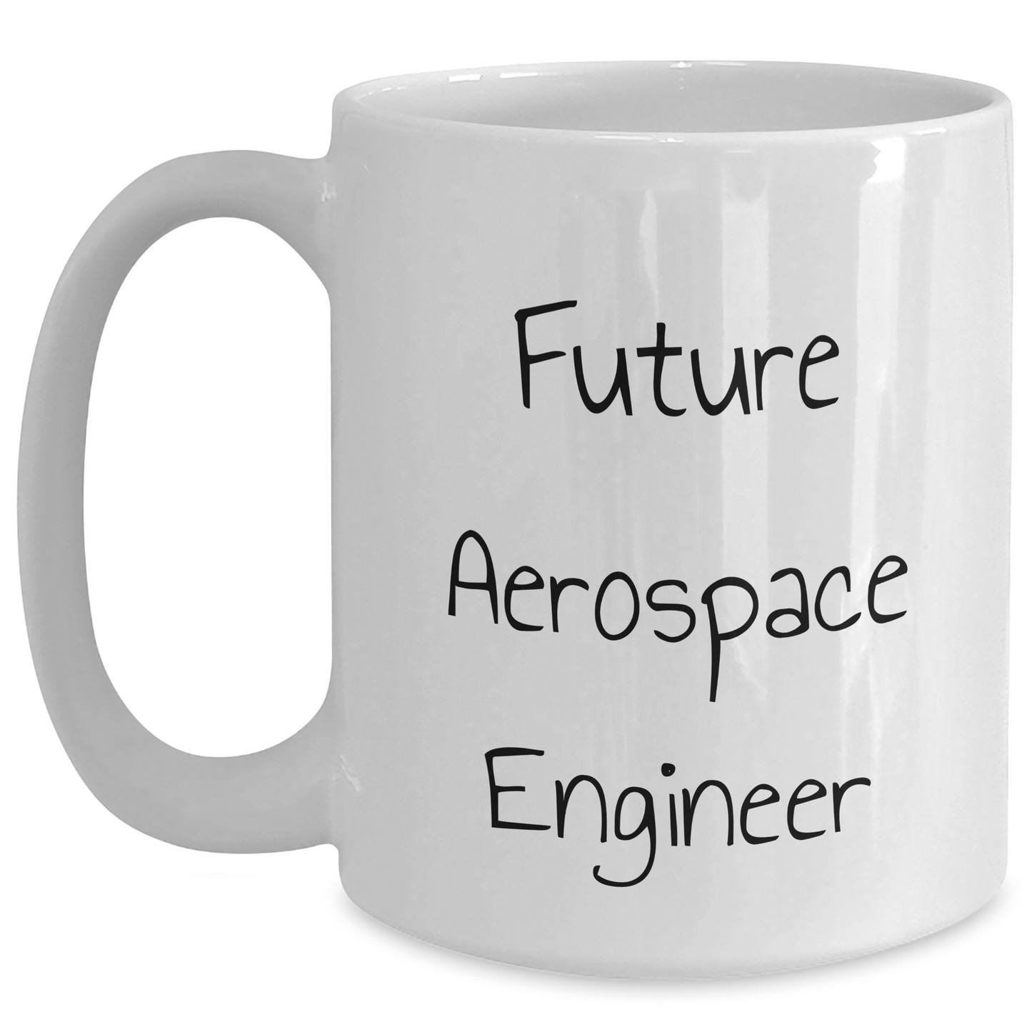 Aerospace Engineer Gifts, Funny Quote Future, White Coffee Mug for Men, Women, Friends, or Coworkers - Inspirational Graduation Unique Gifts from Family - Victory Thru Vision