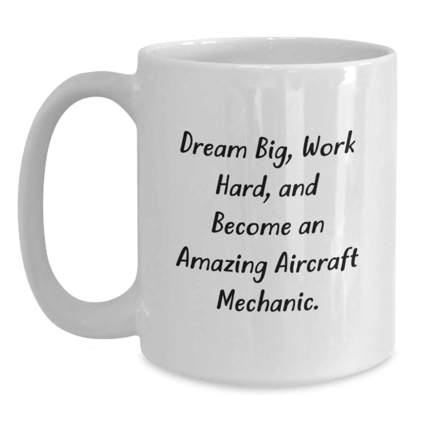 Aircraft Mechanic Gifts, Funny Quote White Coffee Mug, Birthday Unique Gifts from Friends, for Men, Women, Coworkers, Family - Victory Thru Vision