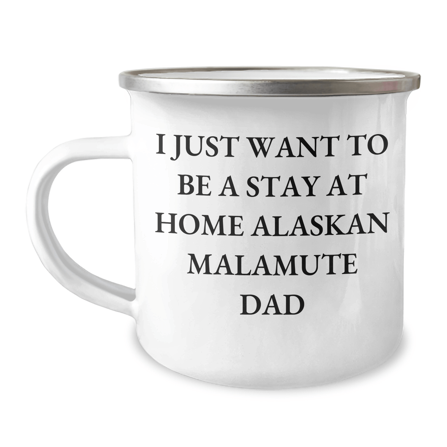 Alaskan Malamute Dad's Funny Camping Mug, Gifts from Men for Alaskan Malamute Dog Lovers, Unique Father's Day Unique Gifts - Victory Thru Vision