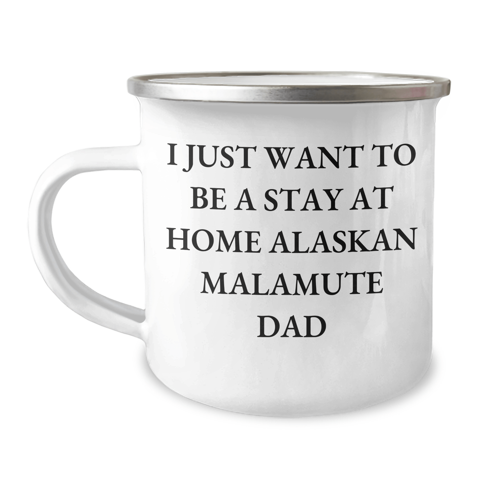 Alaskan Malamute Dad's Funny Camping Mug, Gifts from Men for Alaskan Malamute Dog Lovers, Unique Father's Day Unique Gifts - Victory Thru Vision