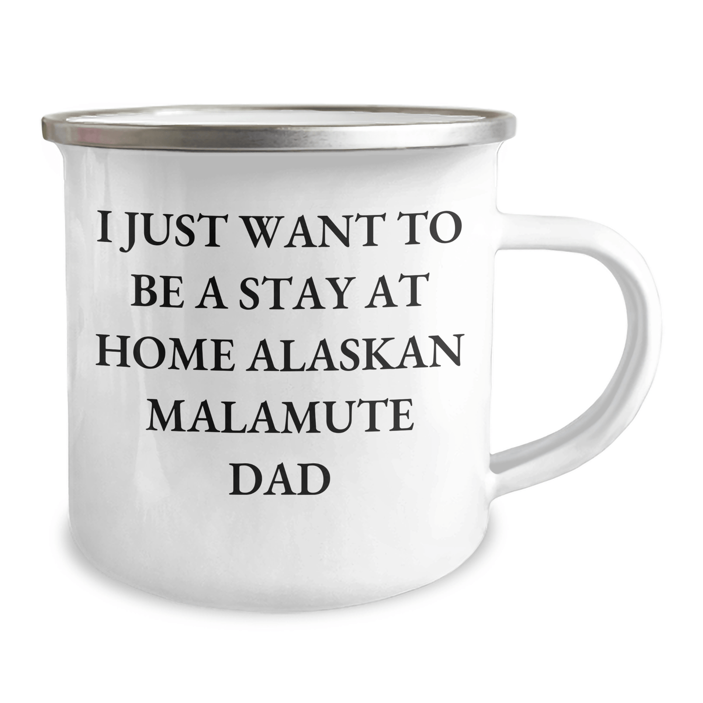 Alaskan Malamute Dad's Funny Camping Mug, Gifts from Men for Alaskan Malamute Dog Lovers, Unique Father's Day Unique Gifts - Victory Thru Vision