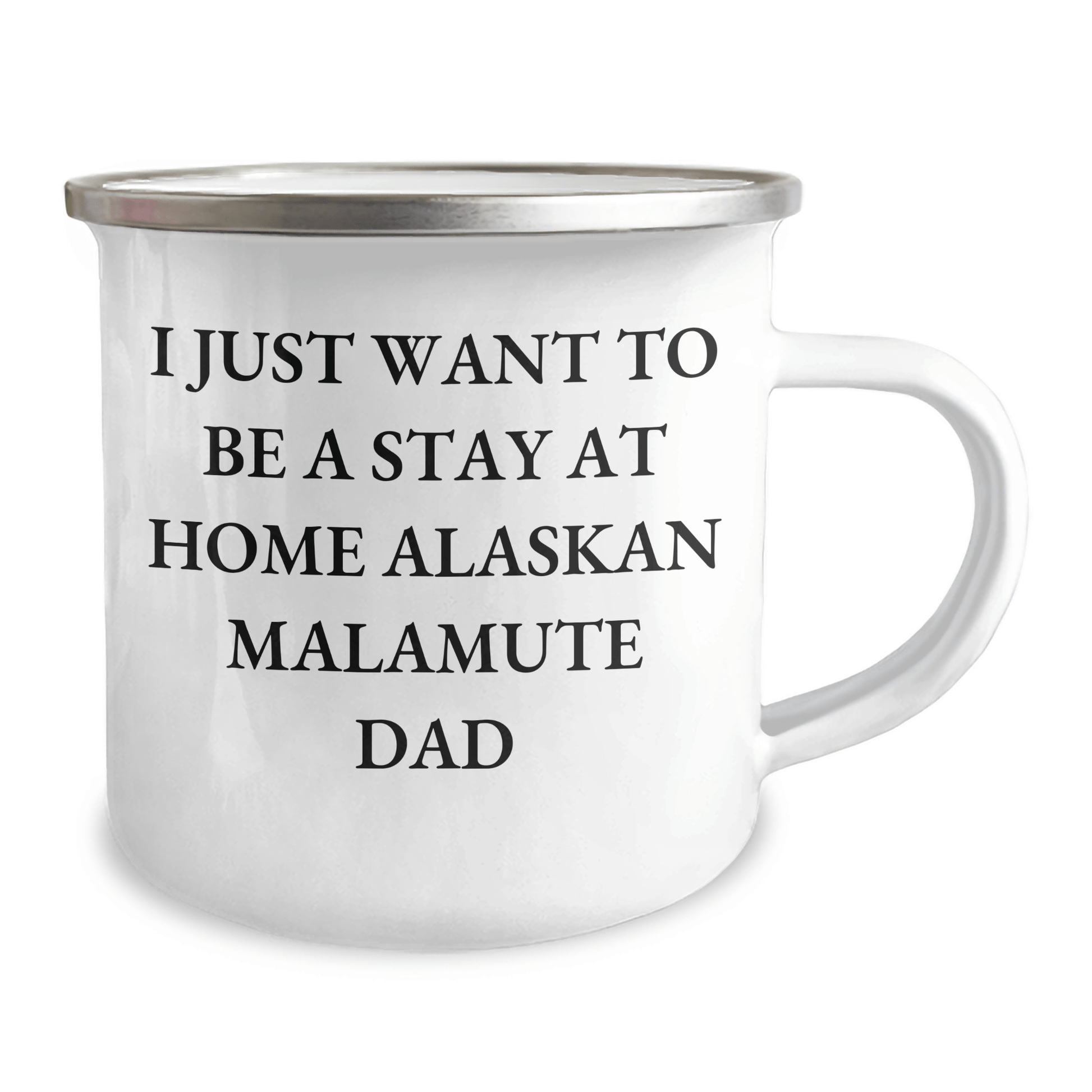 Alaskan Malamute Dad's Funny Camping Mug, Gifts from Men for Alaskan Malamute Dog Lovers, Unique Father's Day Unique Gifts - Victory Thru Vision