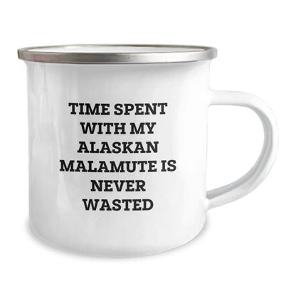 Alaskan Malamute Dog Gifts, Funny Quote Camping Mug, Gifts from Men to Friends, Gifts for Alaskan Malamute Dog Lovers on Birthday - Victory Thru Vision