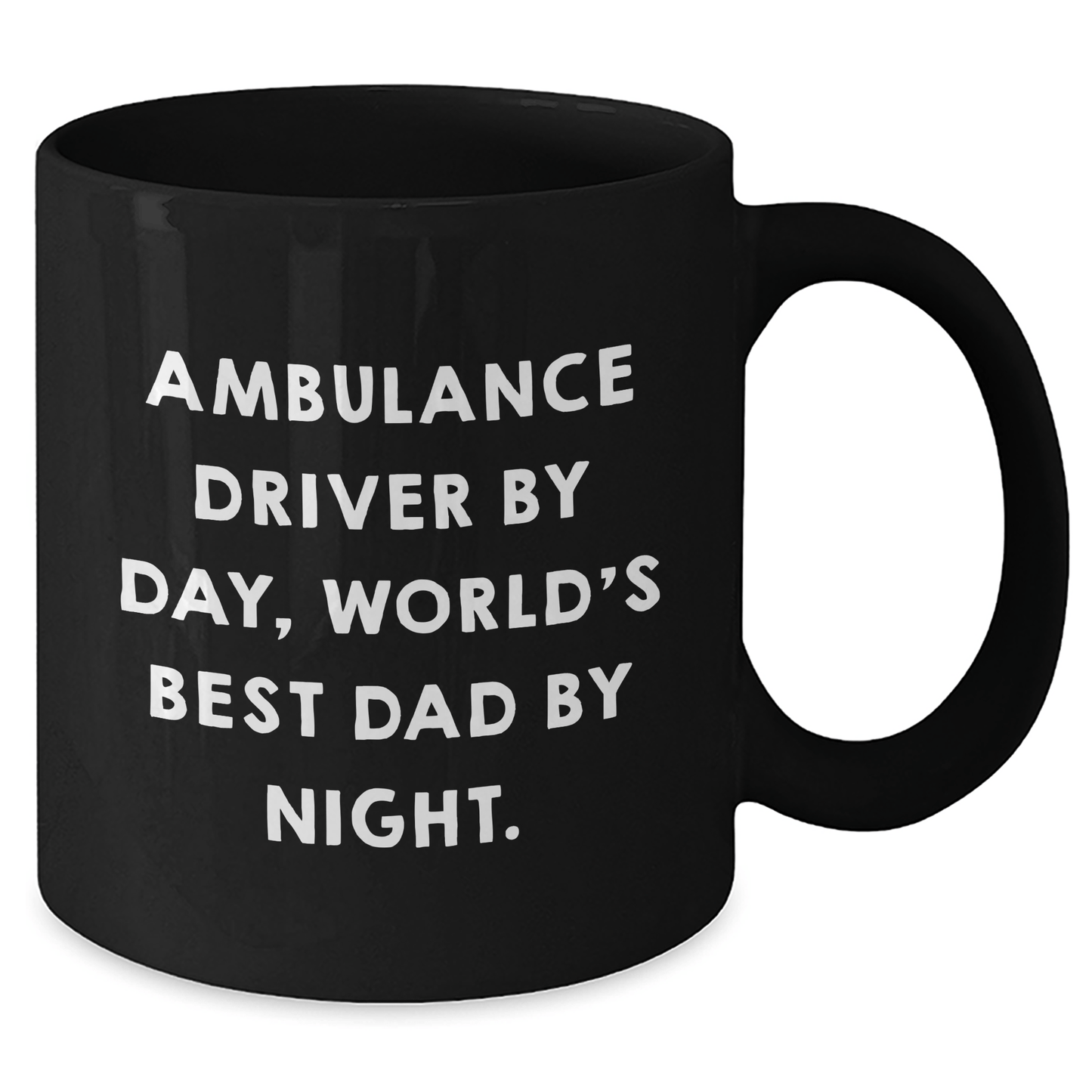 Ambulance Driver Gifts, Funny Quotes, Black Coffee Mugs, Graduation Unique Gifts from Men to Ambulance Driver, Gifts for Ambulance Driver - Victory Thru Vision