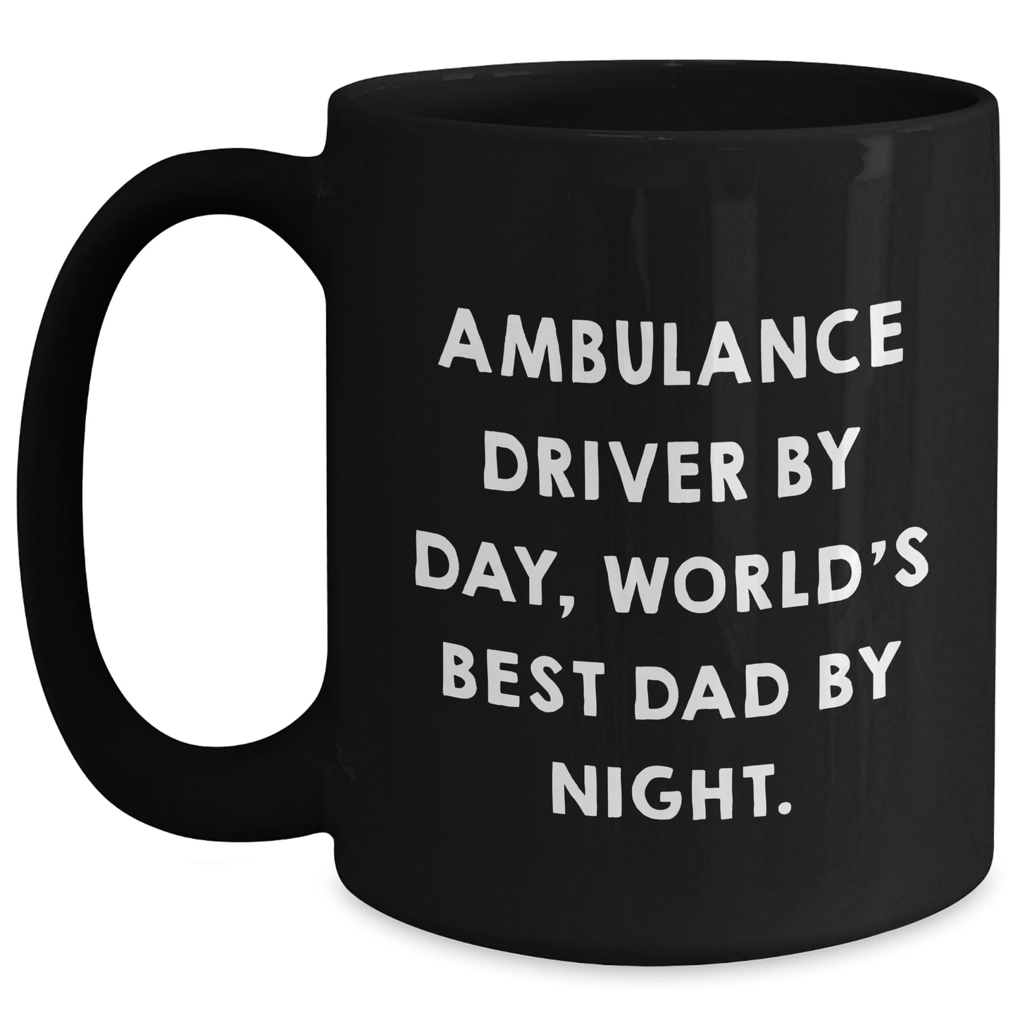 Ambulance Driver Gifts, Funny Quotes, Black Coffee Mugs, Graduation Unique Gifts from Men to Ambulance Driver, Gifts for Ambulance Driver - Victory Thru Vision