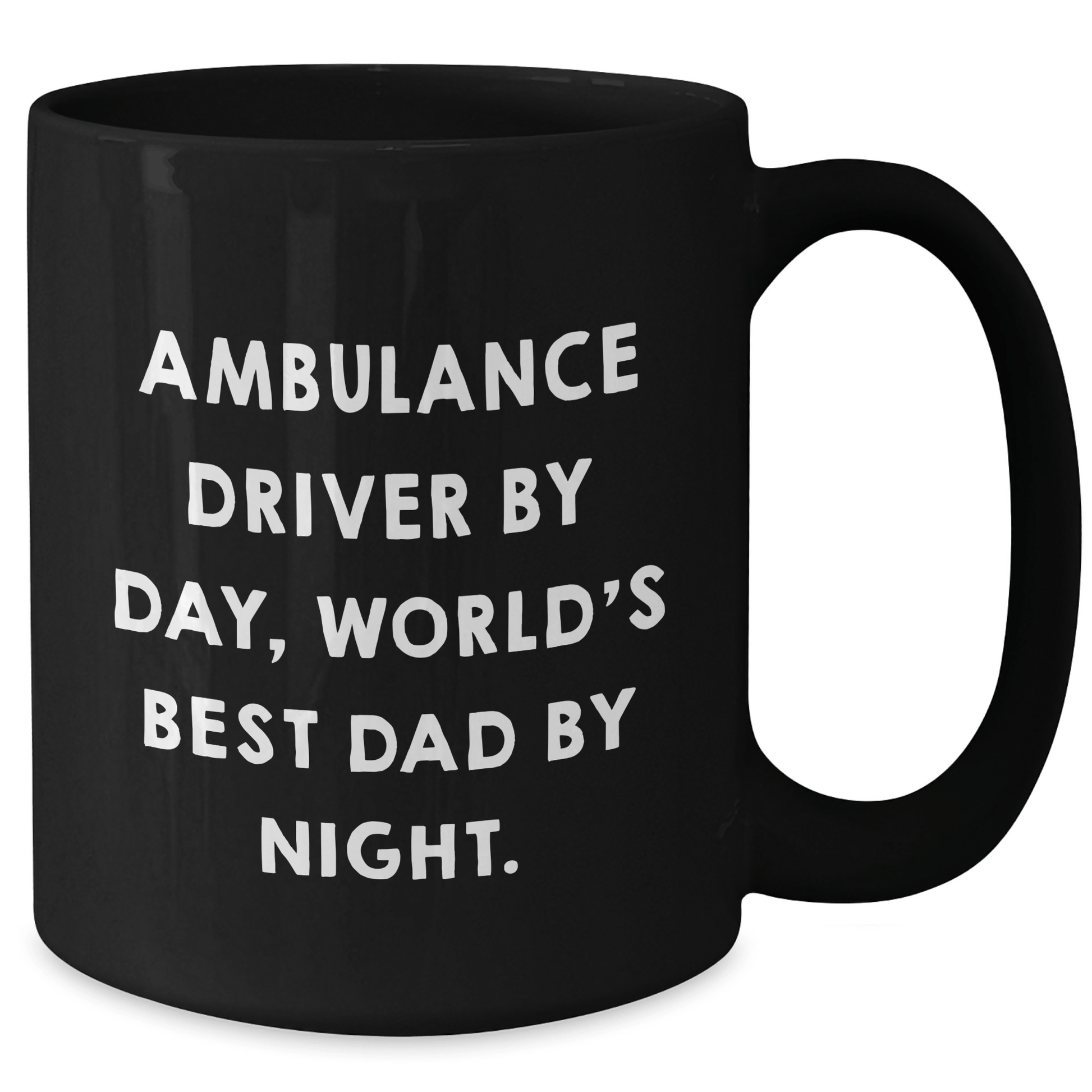 Ambulance Driver Gifts, Funny Quotes, Black Coffee Mugs, Graduation Unique Gifts from Men to Ambulance Driver, Gifts for Ambulance Driver - Victory Thru Vision