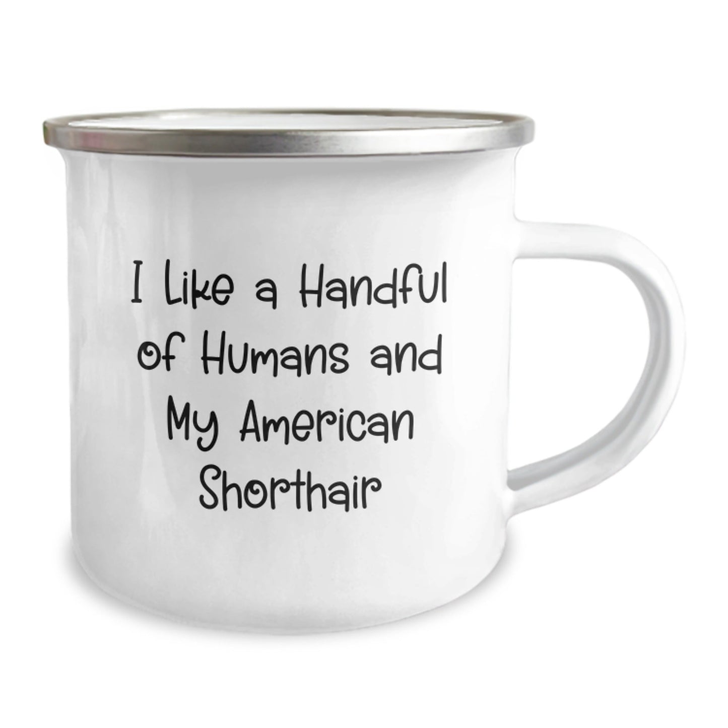 American Shorthair Cat Lovers Funny Camping Mugs Gifts from Friends for Family Graduation Unique - Victory Thru Vision