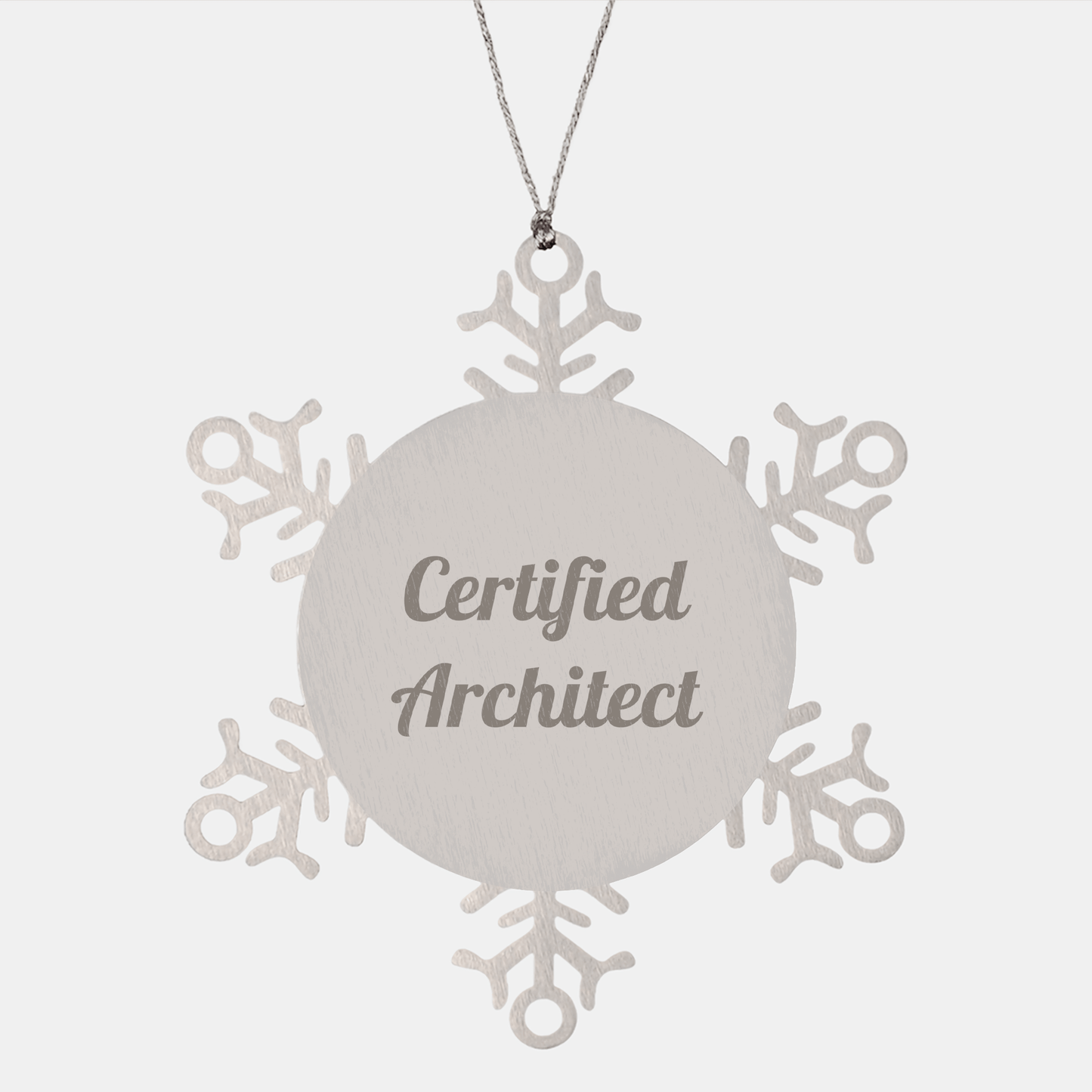 Architect Gifts from Friends, Funny 'Why I Love Being an Architect' Snowflake Ornament, Unique Christmas Unique Gifts for Men, Women, or Coworkers - Victory Thru Vision 