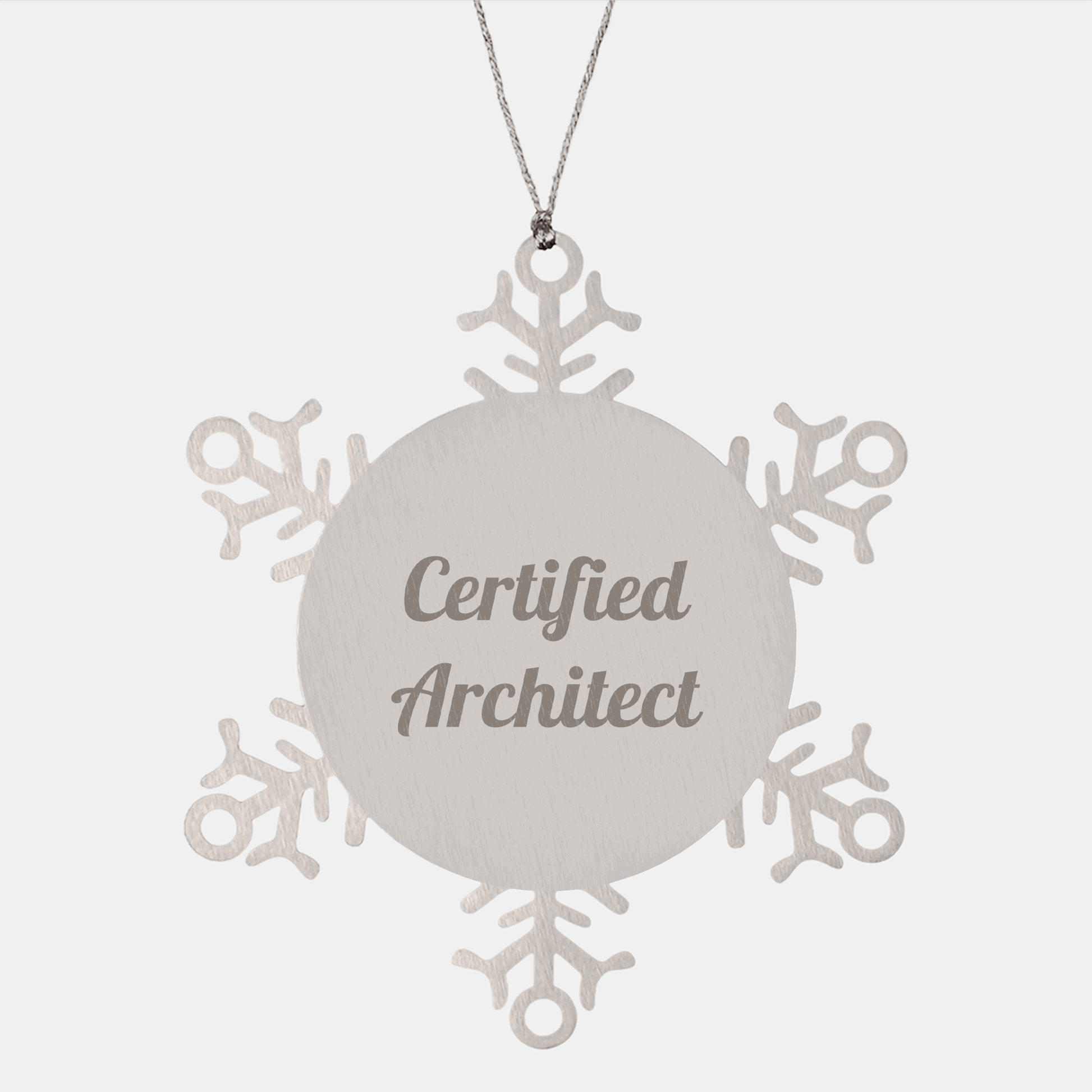 Architect Gifts from Friends, Funny 'Why I Love Being an Architect' Snowflake Ornament, Unique Christmas Unique Gifts for Men, Women, or Coworkers - Victory Thru Vision 