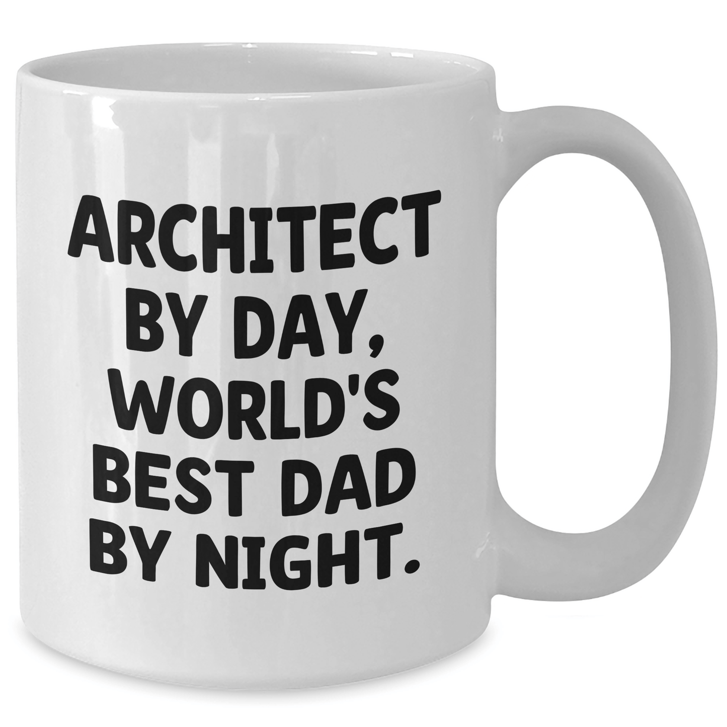 Architect Gifts, Funny Quote, White Coffee Mug for Graduation, Gifts for Men from Dad - Victory Thru Vision