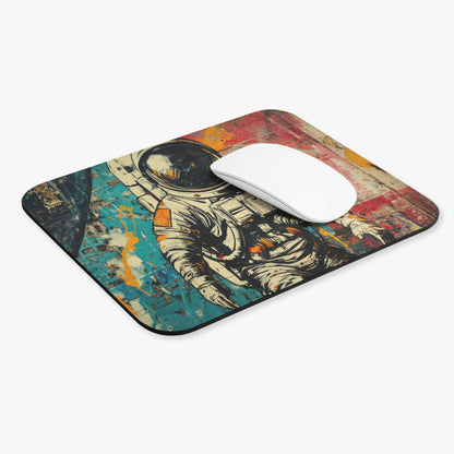 Astronaut Mouse Pad, Retro Desk Decor, Gifts for Space Lovers, Gaming, Home Office Accessories, Unique Mouse Pad - Victory Thru Vision 