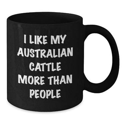 Australian Cattle Dog Lover Gifts from Friends and Family, Funny Quote Black Coffee Mug, Birthday Unique Gifts for Her or Him, Quotes about Australian Cattle Dog, Funny Mugs - Victory Thru Vision