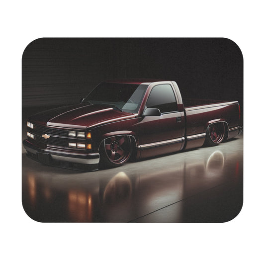 Bagged Chevy Truck Mouse Pad - Stylish Desk Decor, Car Lover Gift, Office Accessory, Automotive Artwork - Victory Thru Vision 