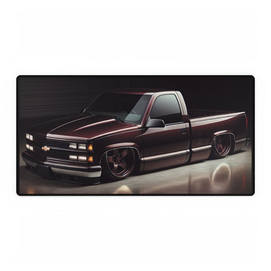 Bagged OBS Chevy Truck Design Desk Mat - Victory Thru Vision