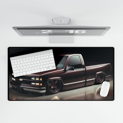 Bagged OBS Chevy Truck Design Desk Mat - Victory Thru Vision