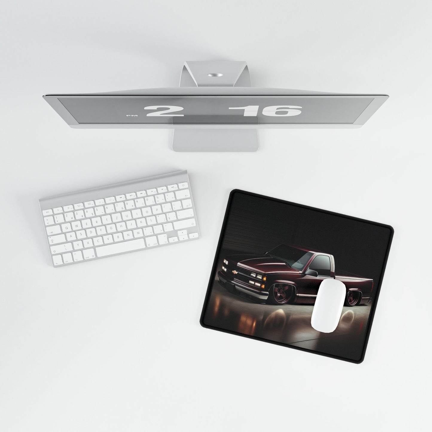 Bagged OBS Chevy Truck Design Desk Mat - Victory Thru Vision